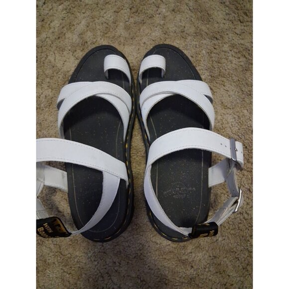 Dr. Martens AVRY HYDRO LEATHER STRAP SANDALS Size 10 White - Picture 3 of 9